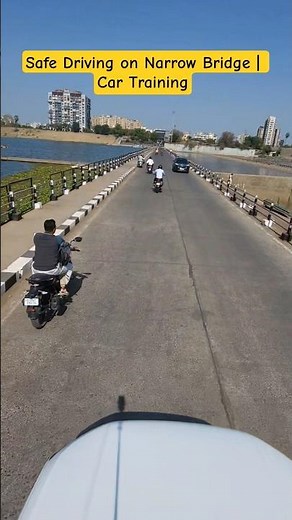 Safe Driving on Narrow Bridge | Car Training #bridge #cartraining #drivinglessons