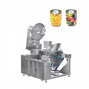 [Hot Item] Automatic Large Capacity Caramel Electric Gas Commercial Popcorn Machine Flavored Popcorn Line