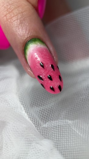 Watermelon Nail Art Tutorial