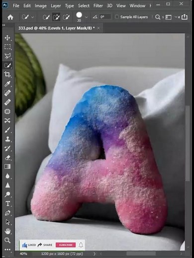 Letter A Logo Design in Photoshop #aggraphics
