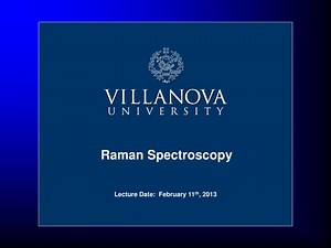 Raman Spectroscopy - SlideServe