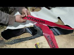 Recover Motorbike seat DIY Its really simple