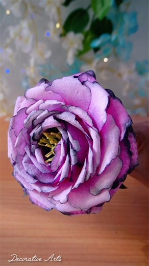 How to make Aesthetic Rose with Napkin/ DIY Flowers Making Ideas/ #flowers Short /#rose #craft