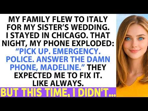 My Parents Expected Me To Save Them After My Sister’s Italian Wedding — Until I Made One Call…