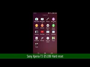 Sony Xperia T3 D5106 Hard reset
