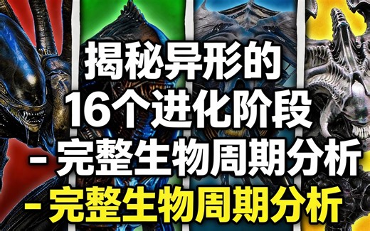 [中配]揭秘异形的16个进化阶段 - 完整生物周期分析 - Movie Balls Deep