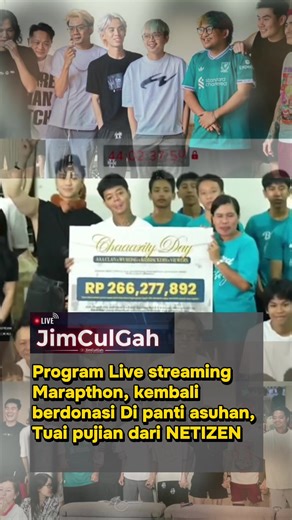 Reza Arap arau akrab disapa YB, melalui programnya yang disebut marapthon, melakukan kegiatan donasi & mengunjungi panti asuhan. Kunjungan ini merupakan bagian dari acara marapthon berdonasi yang bertujuan untuk berbagi kebaikan atas pencapaian program tersebut. Dalam kegiatan mulia ini, YB tidak sendiri. la didampingi oleh DJ Internasional yaitu DJ Wukong dan member marapthon. Bersama-sama, mereka secara serentak menyalurkan donasi yang sudah dikumpulkan bersama viewers kepada anak-anak yang be