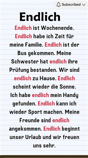 Deutsch lernen mit Endlich | Alltagssprache A1–A2 einfach erklärt