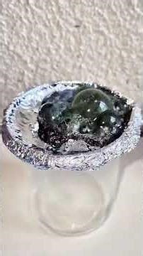 Amezing reaction with aluminium foil