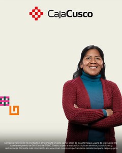 Esta campaña escolar, solicita tu crédito desde S/1,000 en Caja Cusco y participa por una Gift Card de S/500. ✨ Conoce más aquí 👉 http://bit.ly/3K1v2aB Conoce Términos y Condiciones en www.cmac-cusco.com.pe Conoce Términos y Condiciones en www.cmac-cusco.com.pe | Caja Cusco