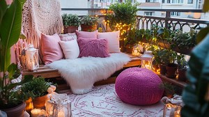 Pink Boho Patio Virtual Backgrounds 3 Pack for Zoom Skype Google Meet Webex - Etsy