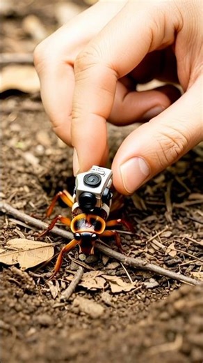 Micro Camera on a Cockroach Exploring a Massive Underground Colony | Real POV