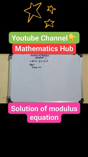 Solution of modulus equation #modulusequation #mathstudent #iitjeepreparation #education #knowledge #iitjee #maths | Mathematics Hub