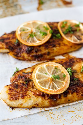 Food Recipes by Ilona 🇵🇱🇨🇦🍁 on Instagram: "OVEN BAKED BASA FISH Comment “send recipe” and I’ll send it to your inbox! Oven baked basa fillets marinated with butter, sweet paprika, and dried basil make a healthy and delicious meal. Perfect for family dinners, casual gatherings, or special occasions! What you'll need: basa fish fillets butter spices Want the full recipe? It’s on my blog! 💥 Get the Recipe: https://ilonaspassion.com/baked-fish-basa-paprika-basil/ Fish Dinner / Seafood Recipes 