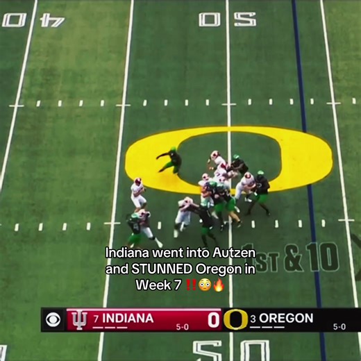 Indiana Stunned Oregon in Week 7 😳‼️ #collegefootball #oregon #indiana #collegefootballplayoff #fyp