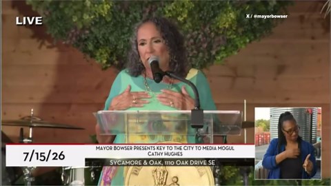Media mogul Cathy Hughes honored with keys to the city in DC