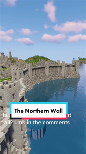 The last segment of Rivercourt’s northern wall! #minecraft #castle #city #altera #foryou #xyzbca #fypシ #timelapse