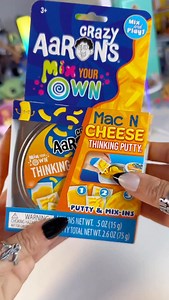 Crazy Aaron’s Mix Your Own Mac N Cheese Thinking Putty #crazyaarons #asmr #macncheese | Dream Team’s World