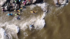 Check out these crazy kayakers! Saturday's 40 degree temperatures and 35 mph wind couldn't keep them out of the whitewater just below the Holtwood Dam on the Susquehanna River. Thanks for the invite to shoot this! Like our Facebook page for lots more local drone flights. | 717 Drone Guys