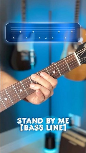 stand by me [bass line] guitar tutorial #guitarlesson