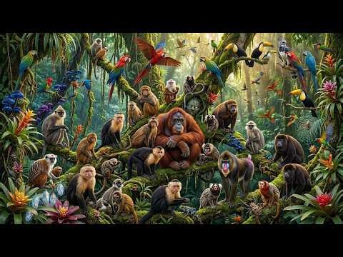 The Hidden Amazon: Rarest Monkeys You've Never Seen (Pygmy, Emperor & Uakari) | 4K Relaxation