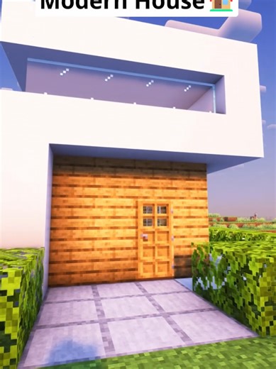 Minecraft Easy Modern House🏠 #fyp #minecraft #viral | minecraft