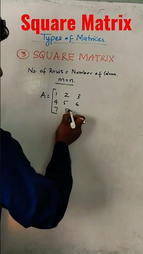 What's a Square Matrix ?