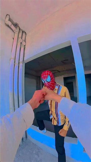 Rooftop parkour vs spider man free run pov 😂#funny #adrenalinerush #parkourlife