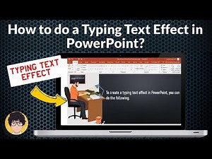 How to use Typing Text Effect in PowerPoint | Type Text Animation in PPT