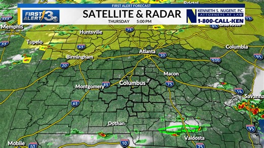 1.9K views | RADAR UPDATE 5PM ET: While we remain dry for now, we are tracking a few storms to our south. These storms are expected to continue lifting north into our area later this evening. | WRBL News 3 First Alert Weather | Facebook
