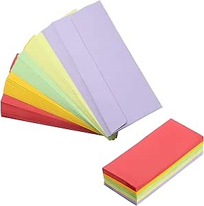 100 Pack colorful Square Envelopes, Printable Business Envelopes for Corporate Letters, Legal Documents, Checks, Letterhead and Invoices(4 1/8 x 9 1/2 in) (Colorful,Colored,Envelopes)
