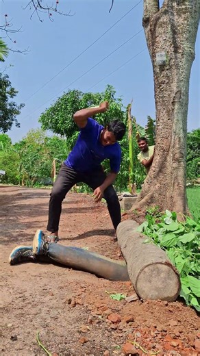 He Looked Trapped Under a Tree… But It Was a Setup! 😱🏍️ | Unexpected Twist! 🔥