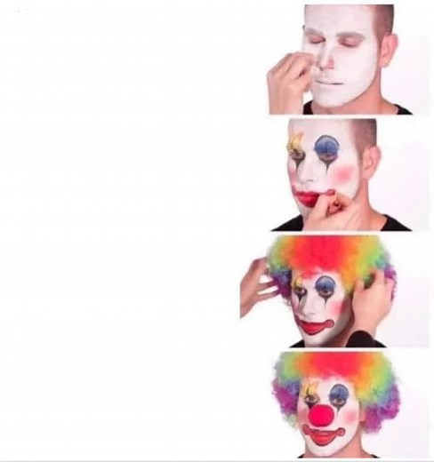 Clown Applying Makeup Meme Generator - Piñata Farms - The best meme generator and meme maker for video & image memes
