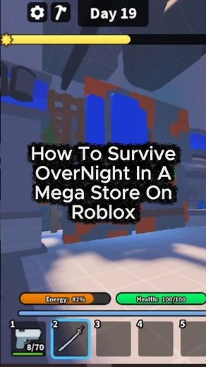 How To Survive Overnight In A Mega Store On Roblox #roblox #gameplay #howtoplay #brainrot #shorts