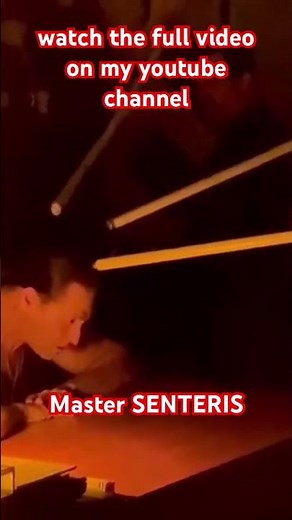 Real chi energy demonstration by MASTER SENTERIS #greece #telekinesis #chienergy