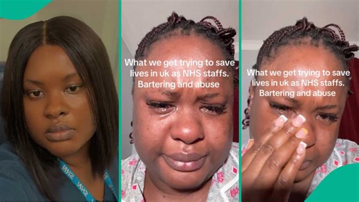 UK-based Nigerian healthcare worker sheds tears after patient attacked her