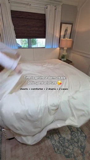 7-Piece Dorm Bedding Set: Sheets, Comforter & 4 Pillowcases