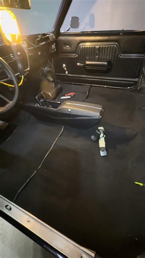 New carpet an console install. #automobile #car #chevelle #restoration #chevy #chevrolet