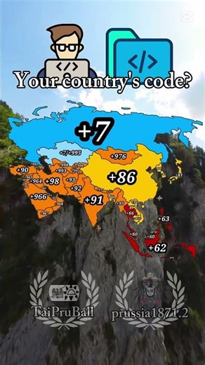 Your country's code #map #mapping #geography