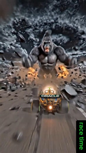 F1 CAR VS GORILLA 🦍🤯