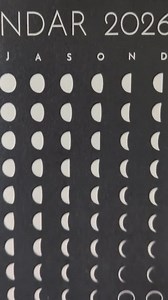2026 Moon Phase Calendar Print With Full Moon Times - Etsy