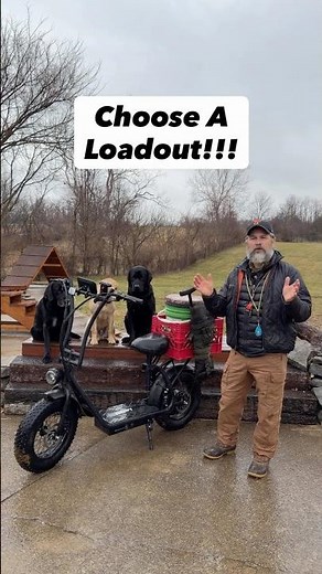 Survival Scooter Loadout | Hi Boy Off Road Scooter #shorts #tacticalgear #electricscooter