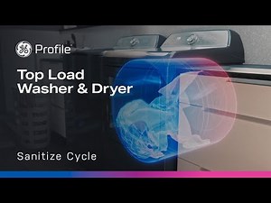 GE Profile Top Load Washer & Dryer with Sanitize Cycle