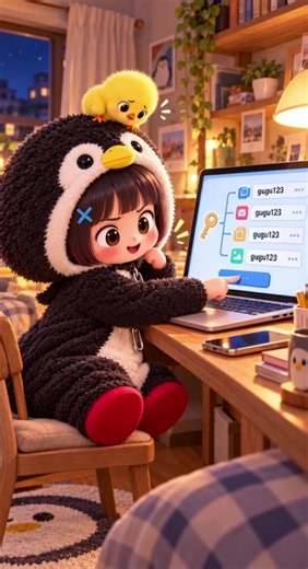 ググがが啓発動画シリーズ パスワードを使い回し、簡単にしているググががの末路 最近怖いので気をつけてください #gugugaga #gugugagapenguin