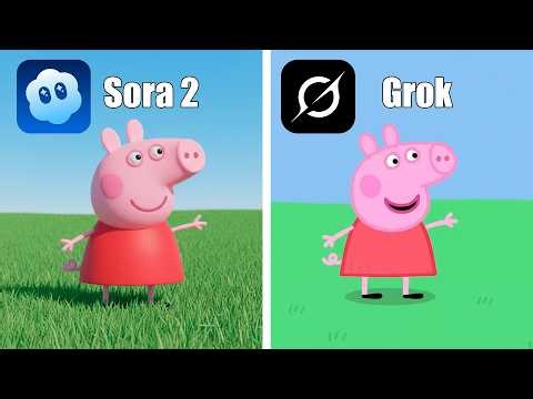 Sora 2 vs Grok Remakes Iconic Scenes From Peppa Pig