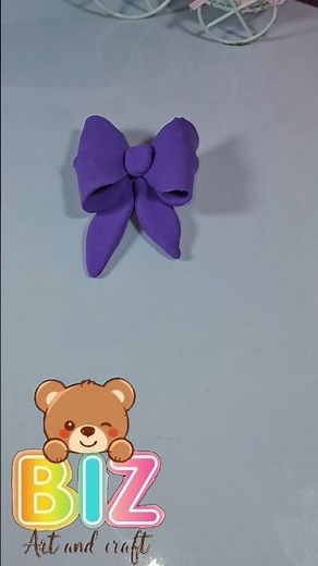 💜 DIY Clay Bow Tutorial | Easy Clay Craft for Beginners #ClayBow #ClayCraft #ClayArtTutorial