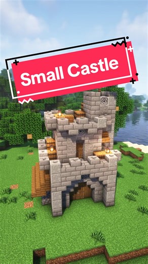 Construye un pequeño castillo en Minecraft