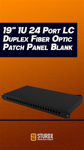Sturdx Server Rack Cabinets | Server Network Cabinets on Instagram: "A perfect solution for your data transmission and network security! Enhance your network performance with the 19" 1U 24 Port LC Duplex Fiber Optic Patch Panel! 📡 ✔️ 24 Port Capacity ✔️ Easy installation ✔️ High-quality material Ensure secure and efficient connections for fiber optic networks! Take advantage of the 50% Discount offer! 🔗 Check our profile for more information and to order! #FiberOptic #PatchPanel #NetworkSoluti