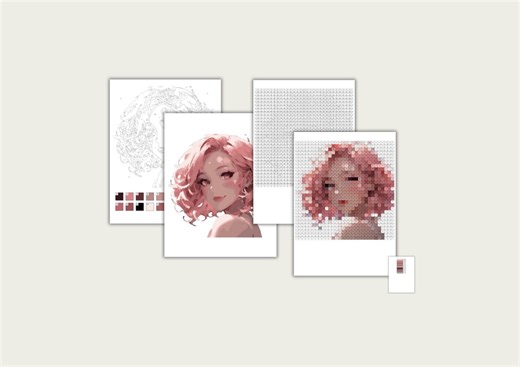 20 Anime Color by Number Pages | DIY Wall Art Pattern | PDF Download | Stress Coloring - Etsy