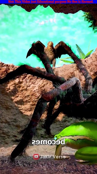 🐸 The Unexpected Friendship Between a Frog and a Spider! 🕷️ #Nature #Facts #Wildlife